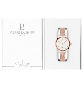 Montre Femme Pierre Lannier Echo en Acier Doré Rose Ref 032K908