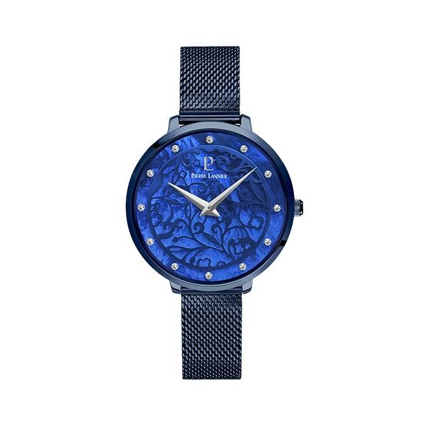 Montre Femme Pierre Lannier Eolia Bleue Mailles Milanaises Bleues - 045L968