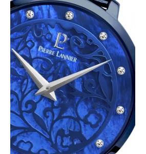 Montre Femme Pierre Lannier Eolia Bleue Mailles Milanaises Bleues - 045L968