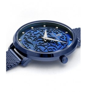 Montre Femme Pierre Lannier Eolia Bleue Mailles Milanaises Bleues - 045L968
