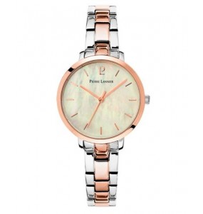 Montre Femme Pierre Lannier Aura Nacre Verte Acier Bicolore  - 055M791