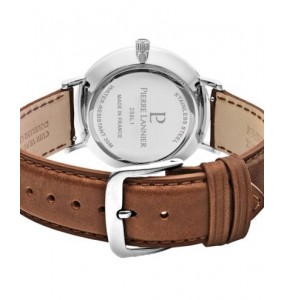 Montre Homme Pierre Lannier Echo en Cuir Marron Ref 258L164