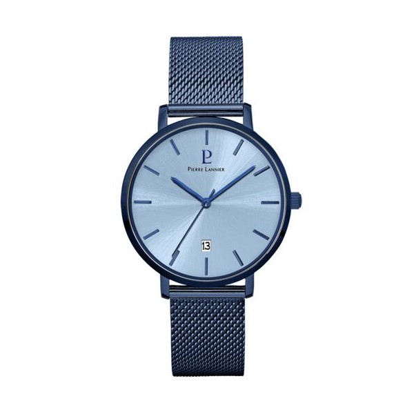 Montre Homme Pierre Lannier Echo en Acier Bleu Ref 259F469 Montre Homme Pierre Lannier Echo en Acier Bleu Ref 259F469