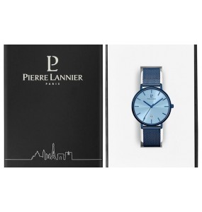 Montre Homme Pierre Lannier Echo en Acier Bleu Ref 259F469