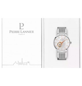 Montre Femme Pierre Lannier Automatic Grise Maille Milanaise Grise - 306F628