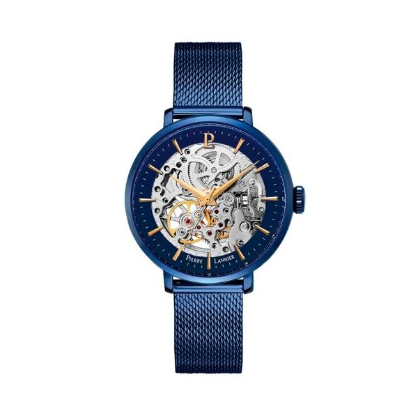 Montre Femme Automatique Pierre Lannier Automatic en Acier Bleu Ref 309D968 Montre Femme Automatique Pierre Lannier Automatic en Acier Bleu Ref 309D968