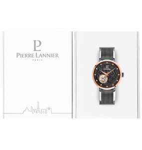 Montre Femme PIERRE LANNIER Eolia Acier PVD Gris- 310F988