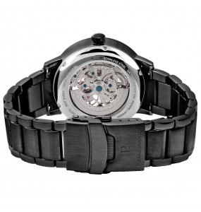 Montre Homme Automatique Pierre Lannier Automatic en Acier Noir Ref 316D439