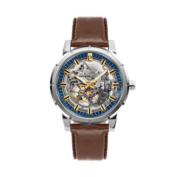 Montre Homme Automatique Pierre Lannier Automatic en Cuir Marron Ref 319B164