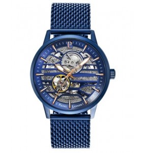 Montre Homme Automatique Pierre Lannier Impact en Acier Bleu Ref 332C469