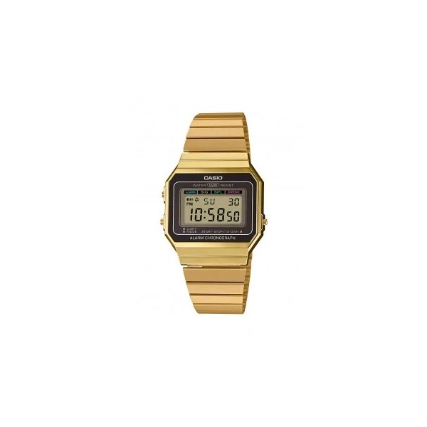 Montre Unisexe Casio Vintage jaune, noir - A700WEG-9AEF Montre Unisexe Casio Vintage jaune, noir - A700WEG-9AEF