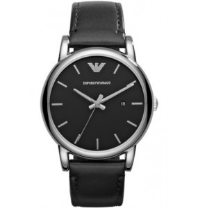 Montre Homme Emporio Armani Montres Luigi en Cuir Noir Ref AR1692