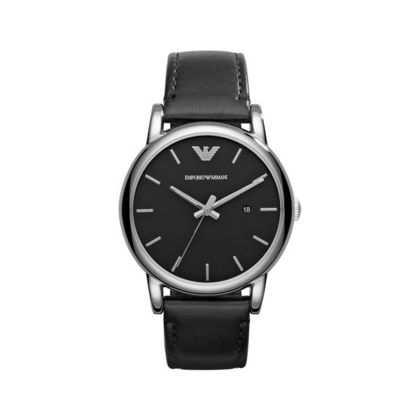 Montre Homme Emporio Armani Montres Luigi en Cuir Noir Ref AR1692