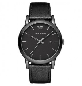 Montre Homme Emporio Armani Montres Luigi en Cuir Noir Ref AR1732