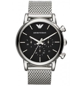 Montre Homme Emporio Armani chrono Argent, noir - AR1811