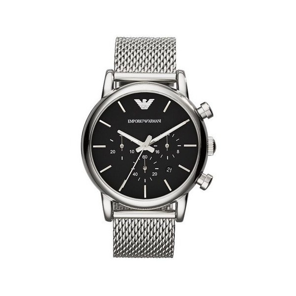 Montre Homme Emporio Armani chrono Argent, noir - AR1811