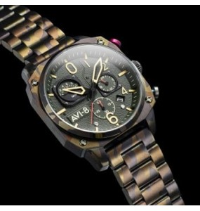 Montre Homme AVI-8 Hawker Hunter Chrono camouflage marron - AV-4052-22