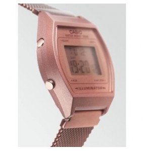 Montre Femme Casio Vintage en Acier Doré Rose Ref B640WMR-5AEF