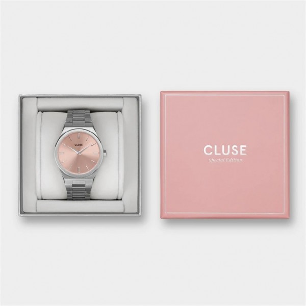 Montre Femme Cluse Vigoureux argent, Rose - CW0101210004