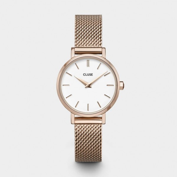 Montre Femme Cluse Boho Chic Petite Or rose, blanc - CW0101211003