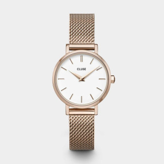 Montre Femme Cluse Boho Chic Petite Or rose, blanc - CW0101211003