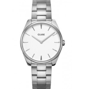 Montre Femme Cluse Feroce Acier gris, blanc - CW0101212003