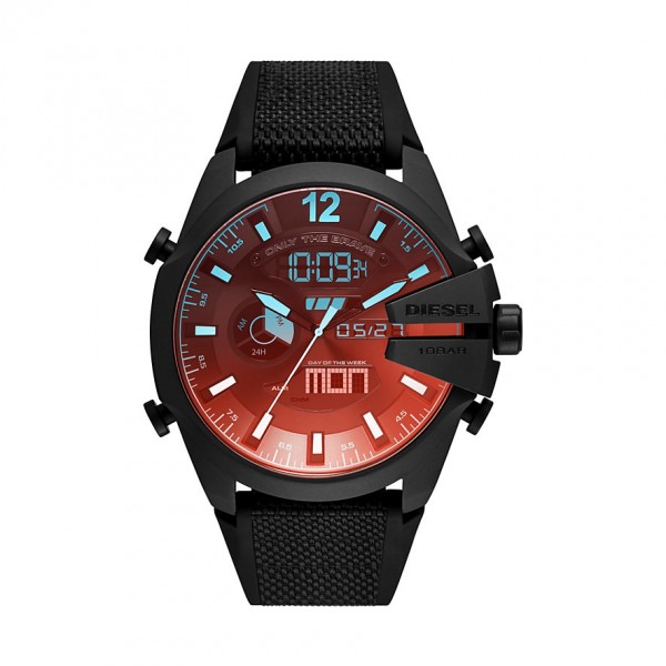 Montre Homme Diesel Collection Mega Chief, style sport, bracelet Acier DZ4548