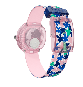 Montre Enfant Flik Flak London Flower en Nylon Bleu Ref FBNP080