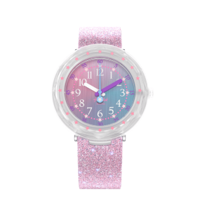 Montre Enfant Flik Flak Pearlaxus en Plastique Rose Ref FCSP107