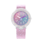 Montre Enfant Flik Flak Pearlaxus en Plastique Rose Ref FCSP107