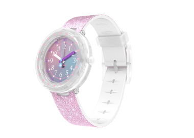 Montre Enfant Flik Flak Pearlaxus en Plastique Rose Ref FCSP107