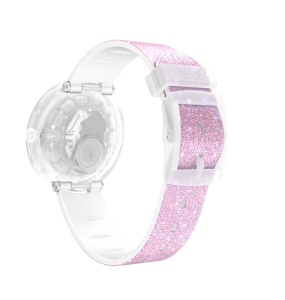 Montre Enfant Flik Flak Pearlaxus en Plastique Rose Ref FCSP107