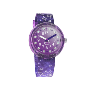 Montre Enfant Flik Flak Giraxus en Nylon Violet Ref FPNP080