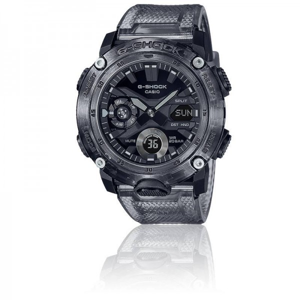 Montre Homme Casio G-Shock black Skeleton - GA-2000SKE-8AER