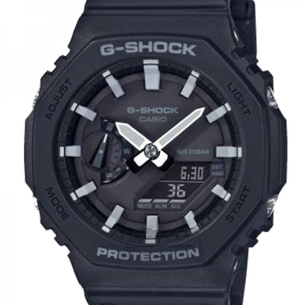 Montre Homme CASIO G-Shock Chrono Résine Noir - GA-2100-1AER