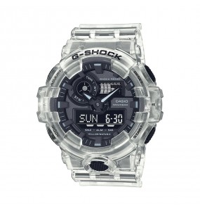 Montre Homme Casio G-Shock en Résine Transparent Ref GA-700SKE-7AER