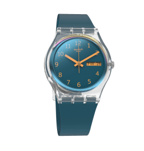 Montre Unisexe Swatch Blue Away GE721