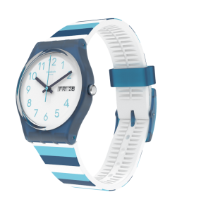 Montre Unisexe Swatch Striped Waves GN728