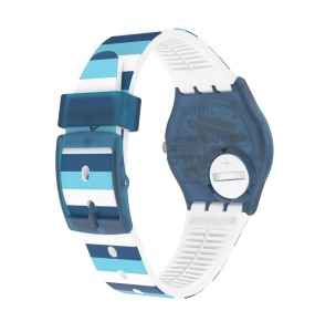 Montre mixte Swatch Striped Waves GN728