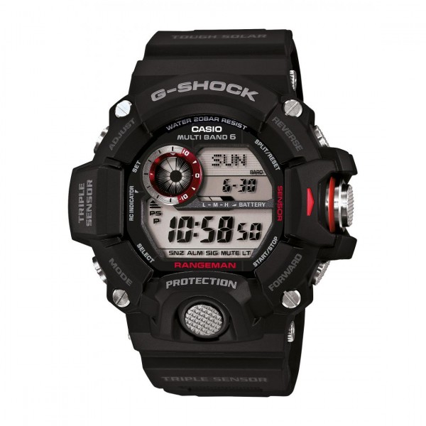 Montre Homme Casio G-Shock Résine Noire Rouge -GW-9400-1ER