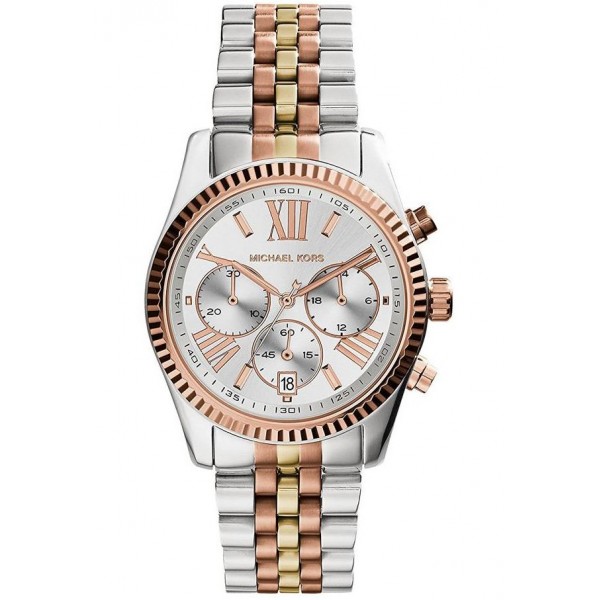 Montre Femme Michael Kors Lexington en Acier Tricolore Ref MK5735