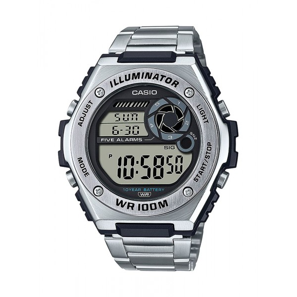 Montre Homme Casio Sport Technologie en Résine Argenté Ref MWD-100HD-1AVEF