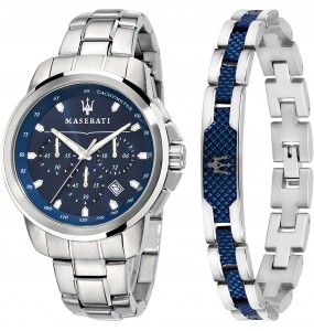 Coffret Montre Homme MASERATI Successo + Bracelet Acier - R8851121016