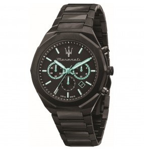 Montre Homme MASERATI Stile Aqua Edition Black Bleu - R8873644001