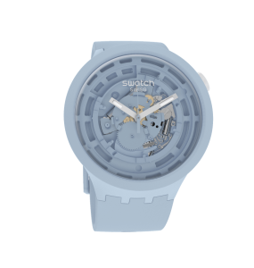 Montre Unisexe SWATCH Bioceramic C-Blue Bleu Big Bold Squelette - SB03N100