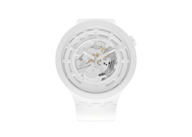 Montre Unisexe SWATCH Bioceramic C-White Blanche Big Bold Squelette - SB03W100