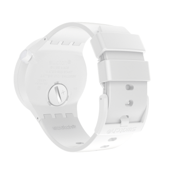 Montre Unisexe SWATCH Bioceramic C-White Blanche Big Bold Squelette - SB03W100