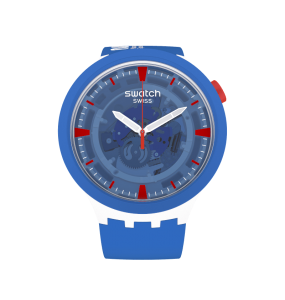 Montre Homme SWATCH Space Collection Jumpsuit Bleu Squelette - SB03Z100