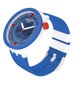 Montre Homme SWATCH Space Collection Jumpsuit Bleu Squelette - SB03Z100