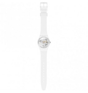 Montre Femme SWATCH Les Originales Spot Time White Blanc Squelette - SO31W102